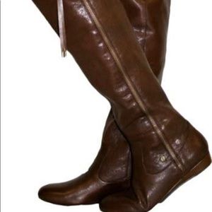 Katyia Jessica Simpson all leather boots tall 6.5